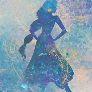 Fotobehang - Jasmin Silhouette 200x280cm - Vliesbehang