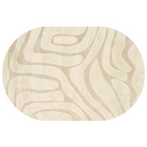 Vloerkleed Chase ovaal creme 12