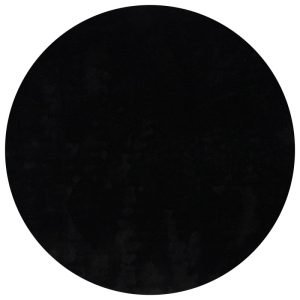 Vloerkleed Cowan rond zwart 25