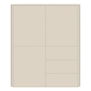 Opbergkast Moiano afgerond beige