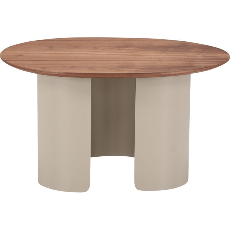 Salontafel Sakana klein Walnoot-Beige 1 Salontafel Sakana klein Walnoot-Beige