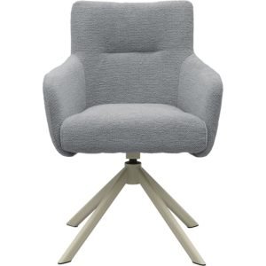 Eetkamerstoel Jule Genua Steel met beige frame