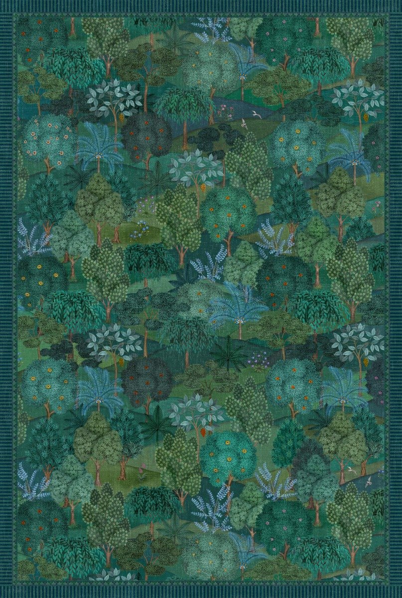Pip Studio Vloerkleed Jardin de Noche by Pip Donkergroen 230x155cm - Officiële Webshop 1 Pip Studio Vloerkleed Jardin de Noche by Pip Donkergroen 230x155cm - Officiële Webshop