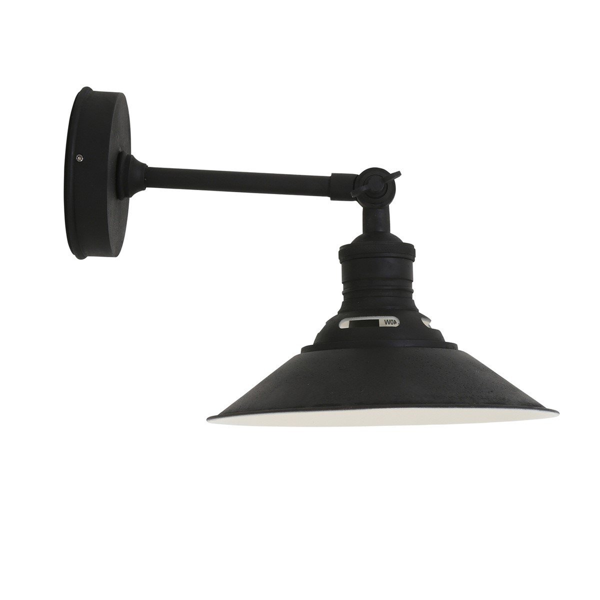 Wandlamp Kensington Antiek Zwart 1 Wandlamp Kensington Antiek Zwart