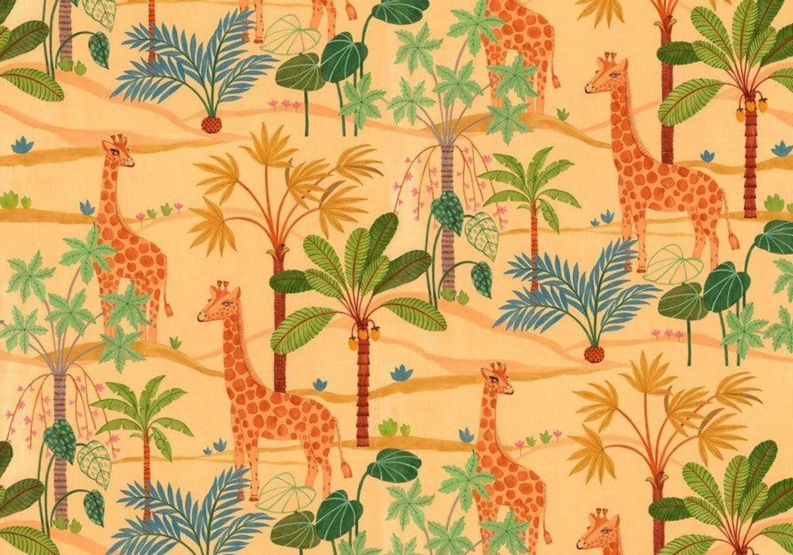 Fotobehang - Giraffe Crew 400x280cm - Vliesbehang 1 Fotobehang - Giraffe Crew 400x280cm - Vliesbehang