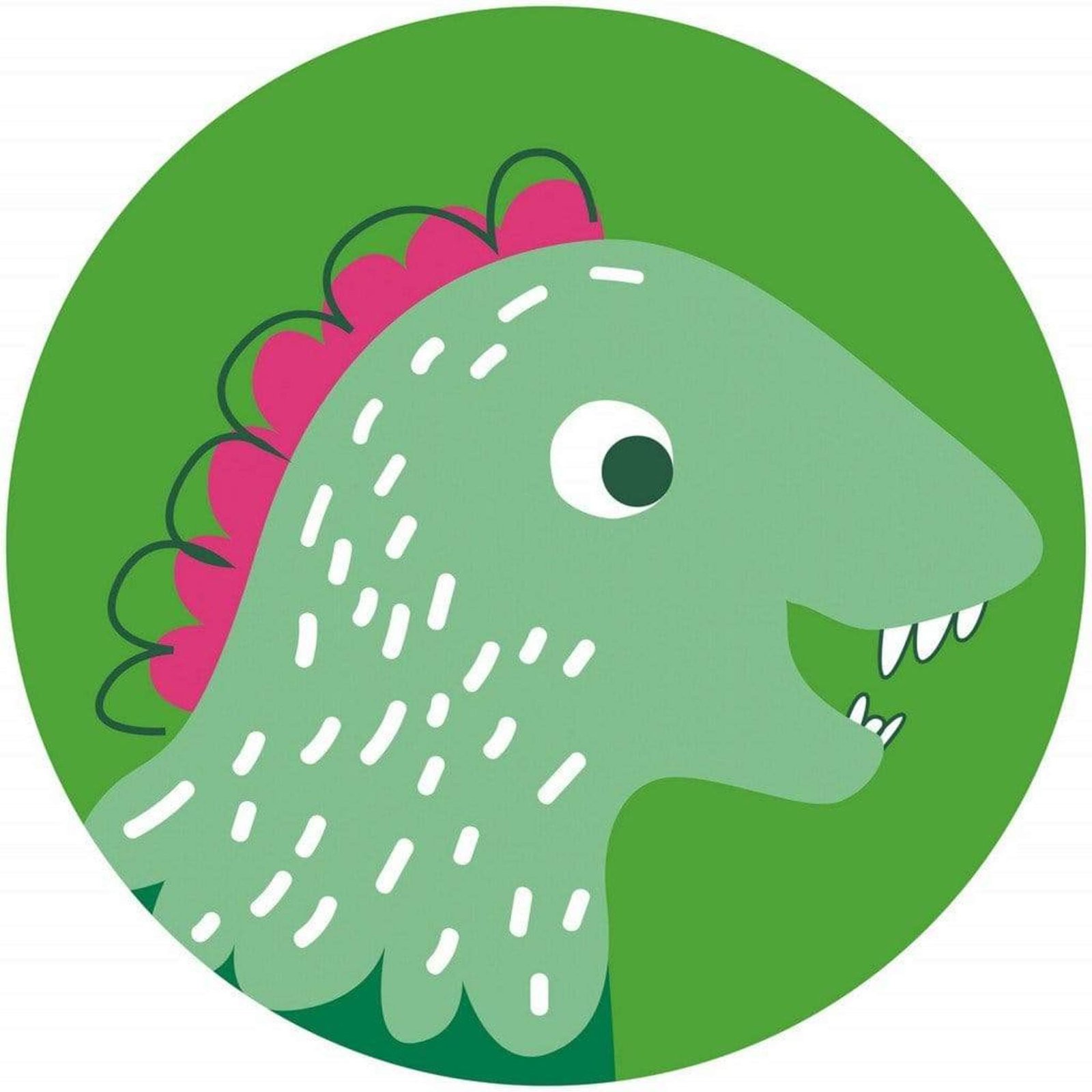 Fotobehang - Little Dino Tyranno 125x125cm - Rond - Vliesbehang - Zelfklevend 1 Fotobehang - Little Dino Tyranno 125x125cm - Rond - Vliesbehang - Zelfklevend