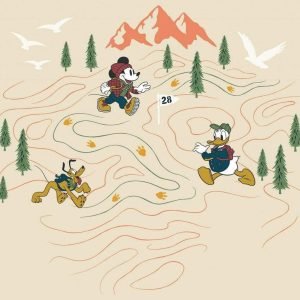 Fotobehang - Mickey Meets the Mountain 300x280cm - Vliesbehang