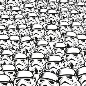 Fotobehang - Star Wars Stormtrooper Swarm 250x280cm - Vliesbehang