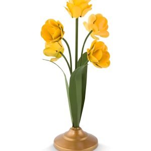 Pip Studio Kaarsenhouder Metaal Bloem Geel 27.5cm - Officiële Webshop