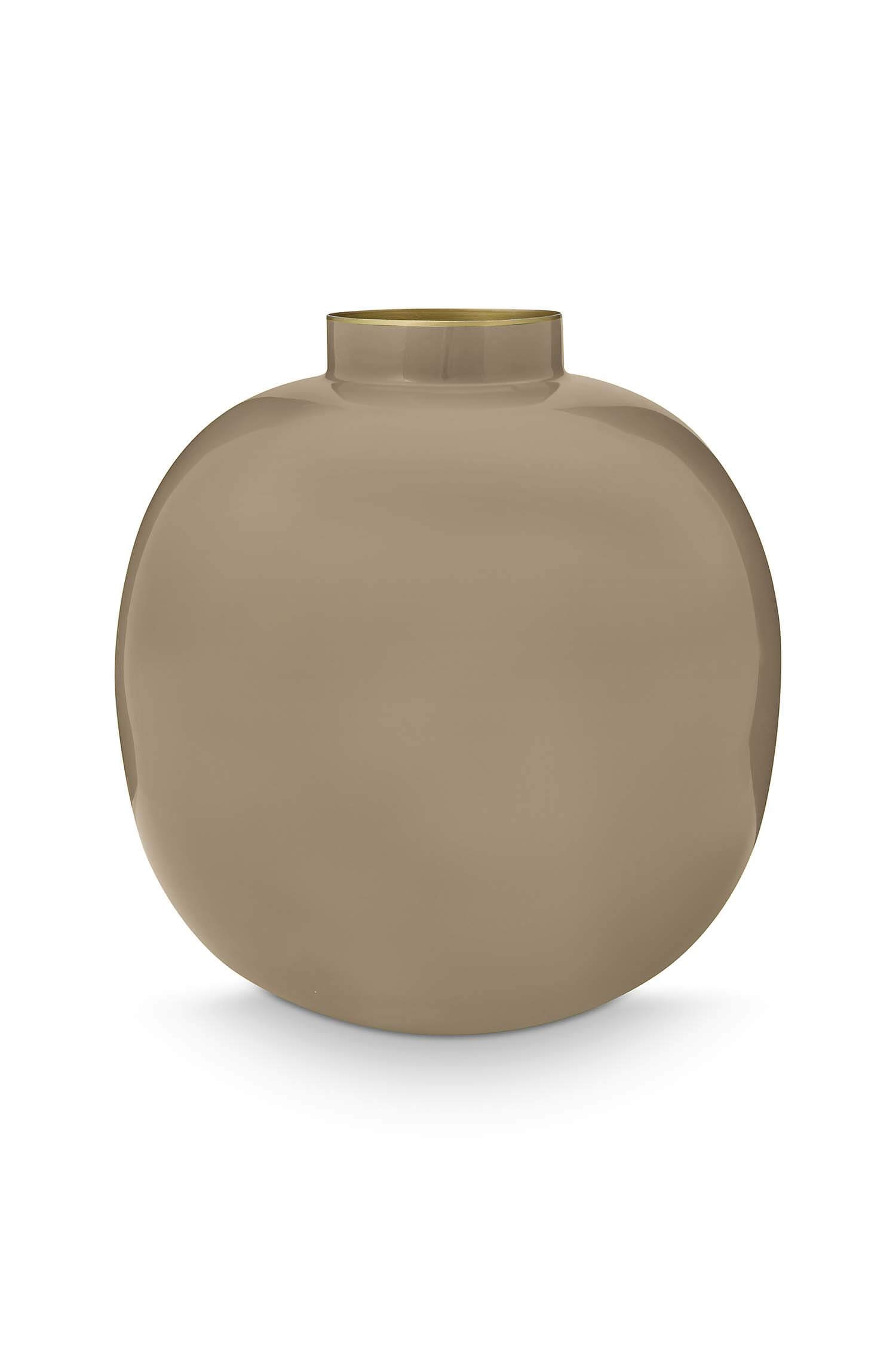 Pip Studio Vaas Metaal Khaki 23cm - Officiële Webshop 1 Pip Studio Vaas Metaal Khaki 23cm - Officiële Webshop