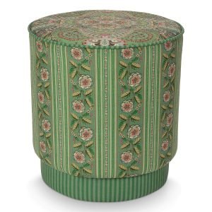 Pip Studio Poef Rosa Rani Groen - Officiële Webshop