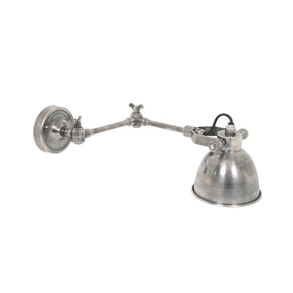 Opbouwspot Maxim Swing Antiek Zilver 1 Opbouwspot Maxim Swing Antiek Zilver