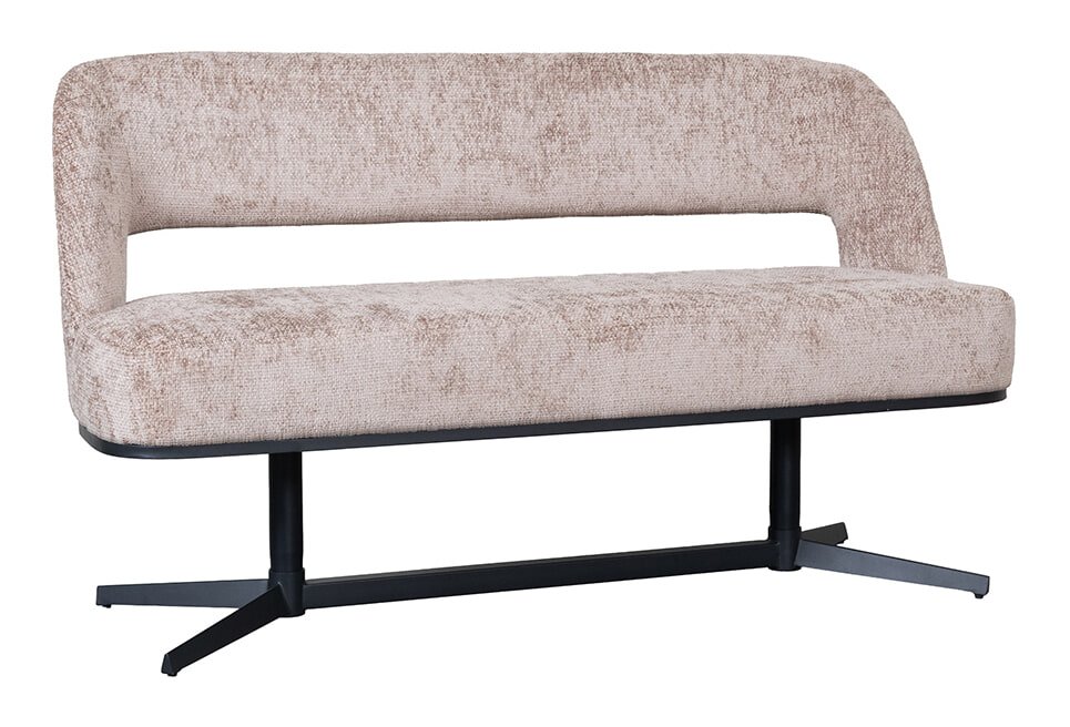 LABEL51 Eetkamerbank Port Grimaud 190cm, Chenille - Naturel 1 LABEL51 Eetkamerbank Port Grimaud 190cm, Chenille - Naturel