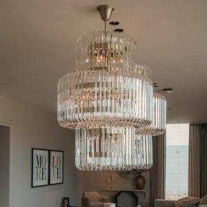 Richmond Hanglamp Chenna Glas, 80 x 80cm - Transparant