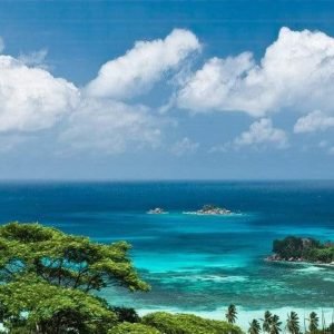 Fotobehang - The Sea View 400x200cm - Vliesbehang